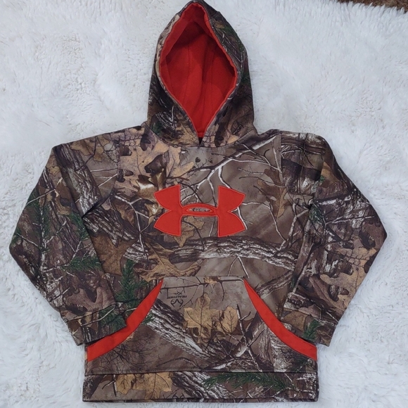 Under Armour Brown and Orange Camo Sweatshirt - Picture 11 of 13